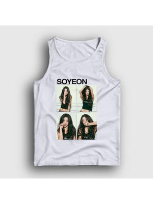 Presmono Unisex Beyaz Soyeon Feel K-Pop G I-Dle Atlet