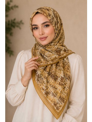 İmaj Butik Bej Pamuklu Soft Eşarp