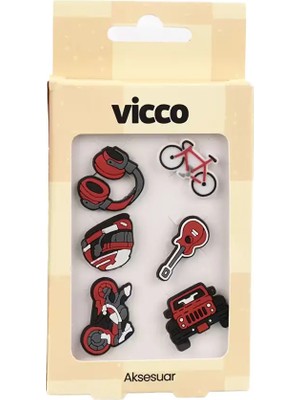 Vicco 996.A26Y.005 Race Jibbitz Renkli