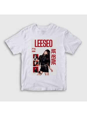 Presmono Unisex Çocuk Beyaz Leeseo Revive K-Pop Ive T-Shirt