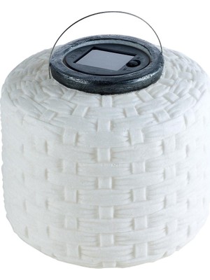 Paşabahçe Knitstone Solar Fener M Beyaz, Şık Dekoratif