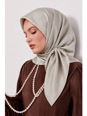 Lesscarves Çift Taraflı Düz Pamuk Ipek Eşarp LS2200