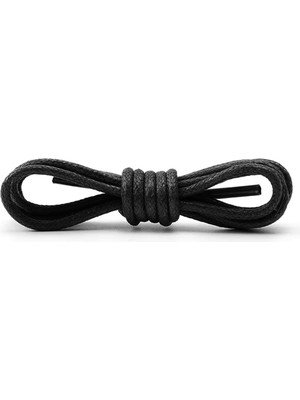 Hapshoe 120 cm Siyah Mumlu Klasik Ayakkabı Bağcığı