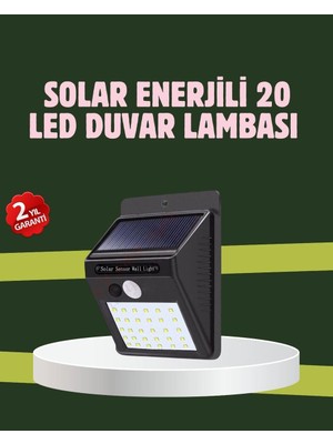 Herşey Trend Kablo Gerektirmeyen Solar LED Bahçe ve Veranda Işığı