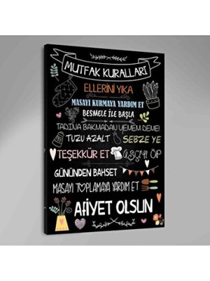 Empressco Şık ve Modern Mutfak Dekorasyonu Kanvas Tablo, Evinize Sıcaklık Katıyor