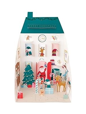 Uravas Store Meri Meri - Santa's House Pop Advent Calendar - Noel Baba'nın Evi Advent Calendar