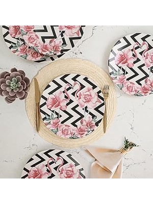 Uravas Store Keramika Flamingo Servis Tabağı 26 cm 6 Adet - 18309