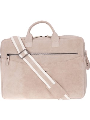 BloominBag Mist Still Hakiki Süet Deri 15-16 Inç Macbook/laptop Çantası