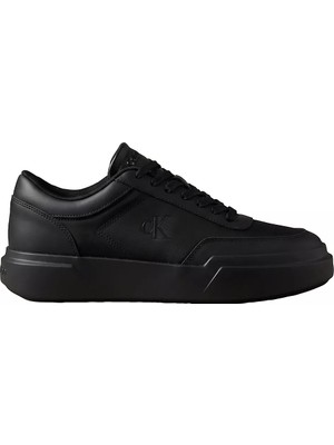 Calvin Klein Erkek Düşük Bilekli Ck Logo Imzalı Deri Siyah Sneaker HM0HM02326-0GJ