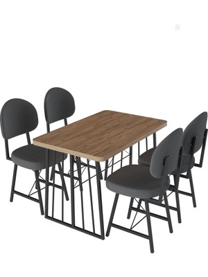 RetoDesign Star Yemek Masası 4 Stil Sandalyeli Takım 1265