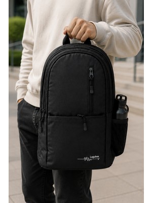 Viatox LSS-2034 Unisex Okul Sırt Çantası Öğrenci Günlük Seyahat Tatil Spor Yürüyüş Seyahat Gezi Kamp Günlüğü Siyah