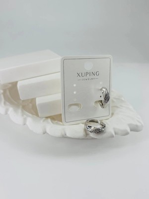 Renas Store Rodyum Zirkon Taşlı Pirinç Zirkon Küpe - KP00325
