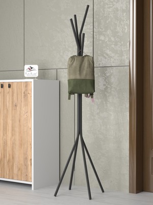 Retodesign Metal Papatya Askı Siyah 2076S