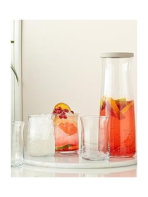 Uravas Store English Home Isac Cam 5 Parça Su Takimi 1200 ml Şeffaf