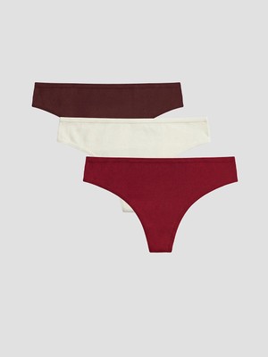 Lc Waikiki Yeni Sezon Düz Tanga Külot 3'lü