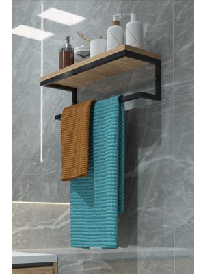 RetoDesign Ay Banyo Rafı , Duvar Rafı , Havlu Rafı 1002