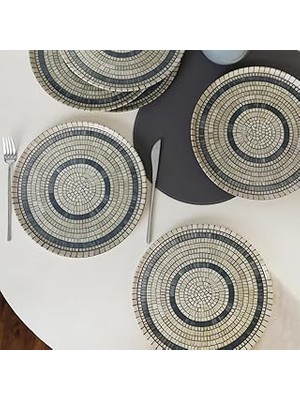 Uravas Store Keramika Mosaic Marvels Servis Tabağı 28 cm 6 Adet 21620