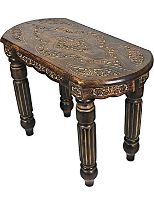 Otantik Çarşı Eskitme Ahşap Dikdörtgen Sehpa K01  74X37X54 Cm.