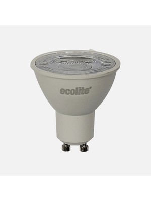 Ecolite GU10 6,5W LED Dim Edilebilir Ampul Beyaz Işık 6500K, 6.5W