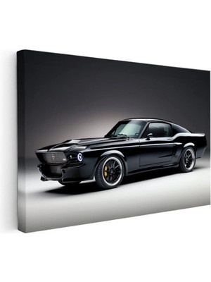 Kanvas Tablo 1967 GT500 Klasik Amerikan Kası Ford Mustang Tablosu Ev Ofis Duvar Dekoru 35 x 50 Kanvas Tablo 1