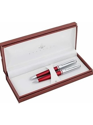 Uravas Store Steelpen Saturn Serisi 2353 Bordo Dolma Kalem+Tükenmez Kalem