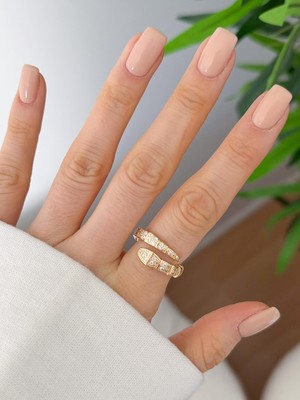 Venüs Design Çelik Taşlı Yılan Yüzük (Ayarlanabilirdir)