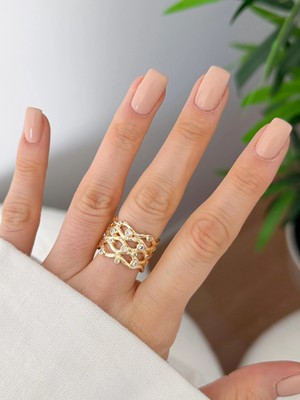 Venüs Design Çelik Taşlı Yüzük (Ayarlanabilirdir)