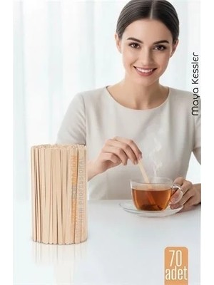 Uravas Store Ahşap Karıştırıcı Kaşık – 70'li Paket | Çay, Kahve ve Servis Için Hijyenik ve Pratik! 722317