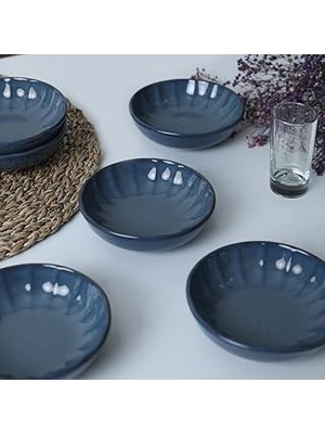 Uravas Store Keramika Lapis Sirius Çerezlik/sosluk 12 cm 6 Adet Q08