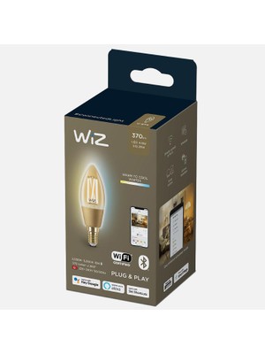 Wiz C35 25W 4.9 W Beyaz E14 LED Ampul, 25.0W