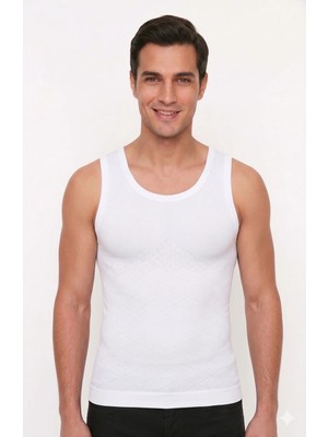 Westic Giyim Erkek Korse Atlet Dikişsiz Sıkılaştırıcı Göbek Toparlayıcı Göğüs Şekillendirici Slim Fit Atlet