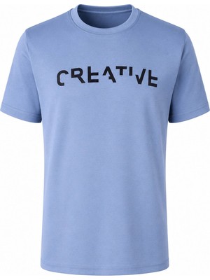 Trender 226-29 Creative Baskı Modal Octavian Buz Mavisi Erkek T-Shirt 26YG08000022