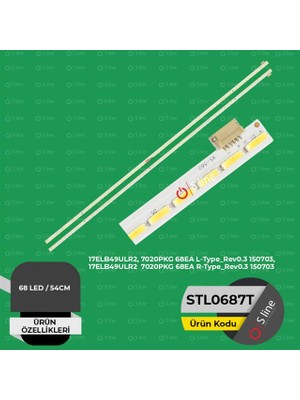 Uravas Store 17ELB49ULR2, 7020PKG 68EA L-Type_rev0.3 150703 LED Tv Backlight Set