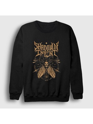 Presmono Unisex Siyah Logo Shadow Of Intent Metal Sweatshirt
