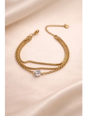 Çelik Bileklik Bl Gümüş Minimal Şıklık Şık Hediye