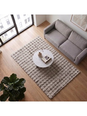 Derya Home Koridor Falcon Kahve Kabartmalı Peluş Halı Odalar ve Salon Için Modern Halı