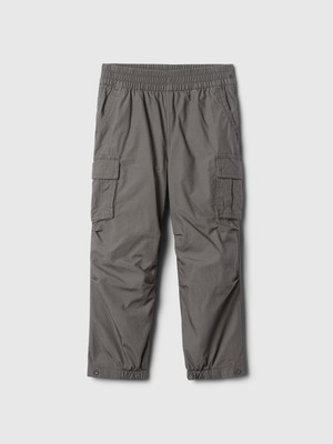 Gap Erkek Bebek Gri Astarlı Paraşüt Kargo Jogger Pantolon