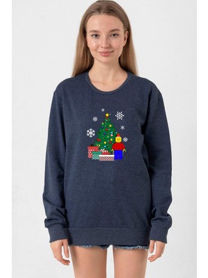 Tshirthane Lego Man Christmas İndigo Kadın 2ip Sweatshirt