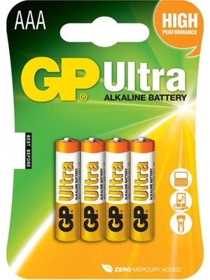 Uravas Store Gp  Ultra Alkalin Aaa Ince Kalem Pil 4lü