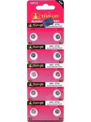 Uravas Store Tıanqıu Ag4 LR626/377 Alkalin 10'lu Düğme Pil