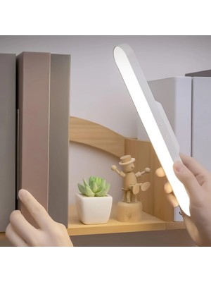 Uravas Store Cabınet Şarjlı Kolay Taşınabilir Mıknatıslı LED Işık Kablosuz Kademeli 3 Renk Aplik (5047)