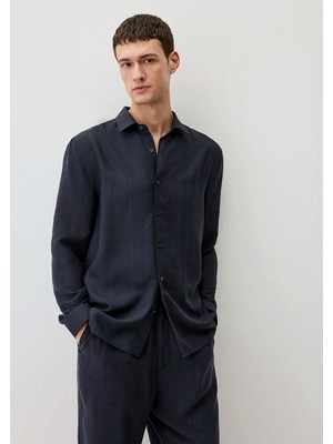 Mavi Lacivert (TENCEL™) Liyosel Gömlek 0211622-83884