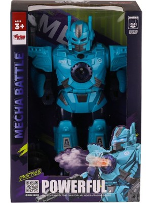 Uravas Store DF-6052 Işıklı ve Müzikli Buhar Atan Robot -Vardem Oyuncak