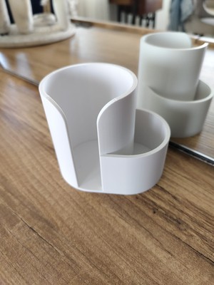 Tuel Minimalist Pamuk ve Kulak Çubuğu Organizeri Banyo ve Makyaj Masası Düzenleyici
