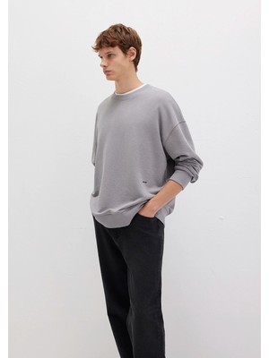 Mavi Bisiklet Yaka Gri Sweatshirt 0S10404-70076