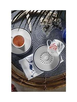 Uravas Store Kütahya Porselen 12216 Pilea 4 Parça 2 Kişilik Kahve Takımı