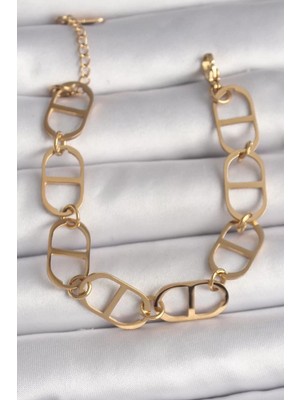 Uravas Store 316L Çelik Gold Renk Kadın Bileklik - TJ-BB6735