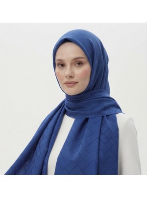 Jakar Şal Modern Saks Mavisi