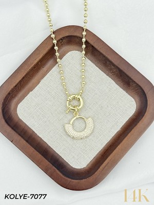 Kolye Metal 50CM Işıltılı Stil