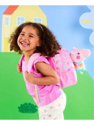 Smiggle Peppa Pig Çıkarılabilir Oyuncaklı Kreş Çantası